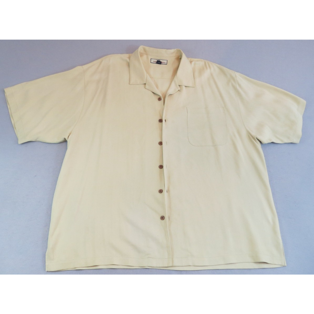 Vintage Tommy Bahama 100% Silk Oversized Quiet Luxury ButtonDown Mens XXL Shirt